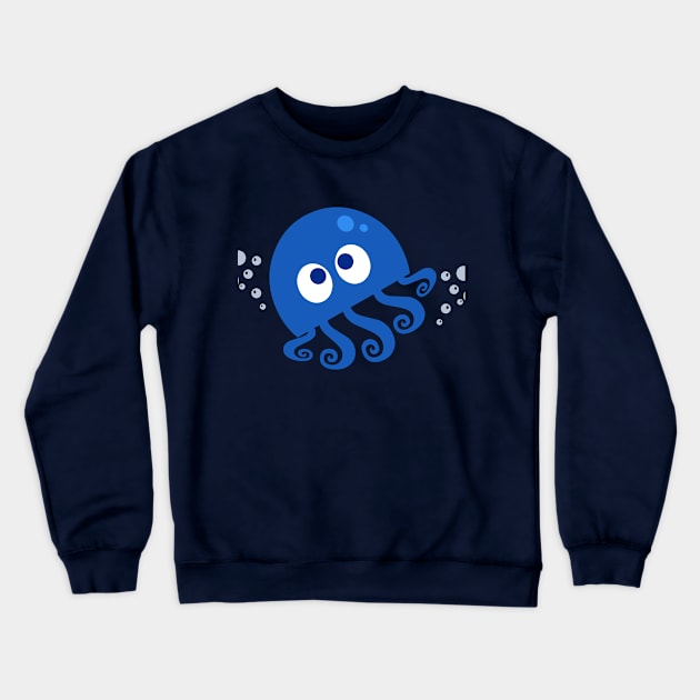 Bubbly Octopus Crewneck Sweatshirt by AnishaCreations